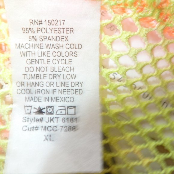 VIBE SWIM COVER nettled TOP, Tie DYE Sz Xl - Picture 5 of 7